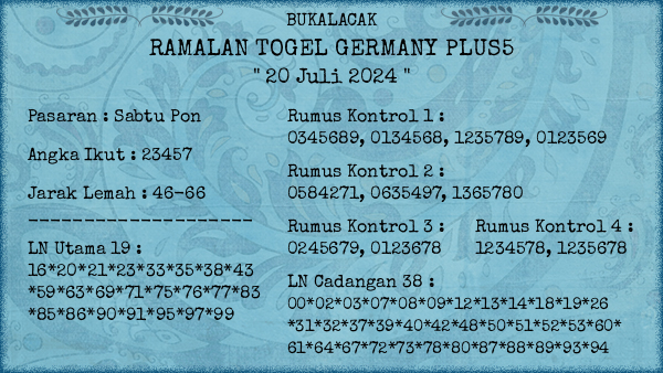 Prediksi Germany Plus5